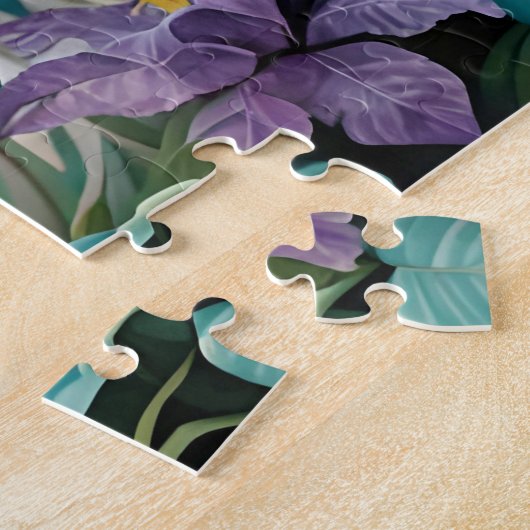 White Tiger Jungle Flora Puzzle (Seite)