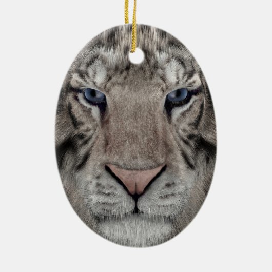 White Tiger Keramik Ornament (Hinten)