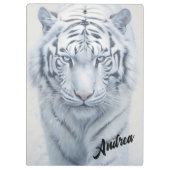 White Tiger Klemmbrett (Rückseite)