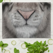White Tiger Küchentuch (Gefaltet)