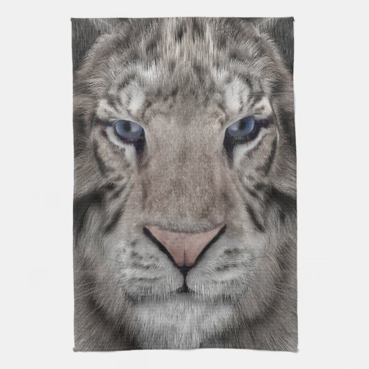 White Tiger Küchentuch (Vertikal)
