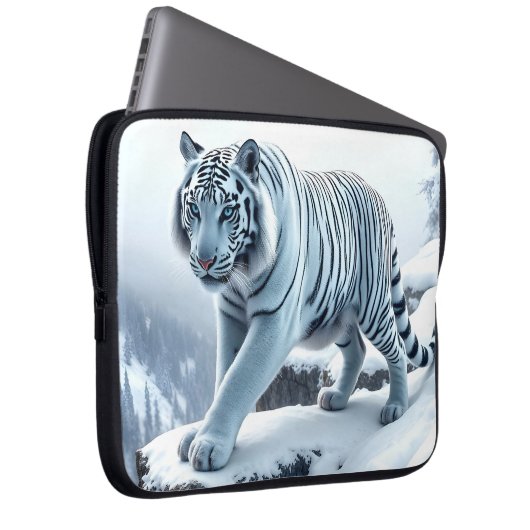 White Tiger Laptop Sleeve Case (Vorne Rechts)