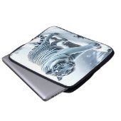 White Tiger Laptop Sleeve Case (Vorne Knopf)