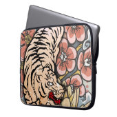 White Tiger Laptopschutzhülle (Vorderseite Links)