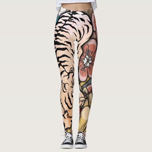White Tiger Leggings (Vorderseite)