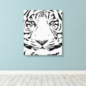 White Tiger Leinwanddruck (Insitu (Holzboden))