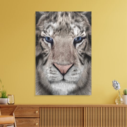 White Tiger Leinwanddruck (Insitu (Wohnzimmer))