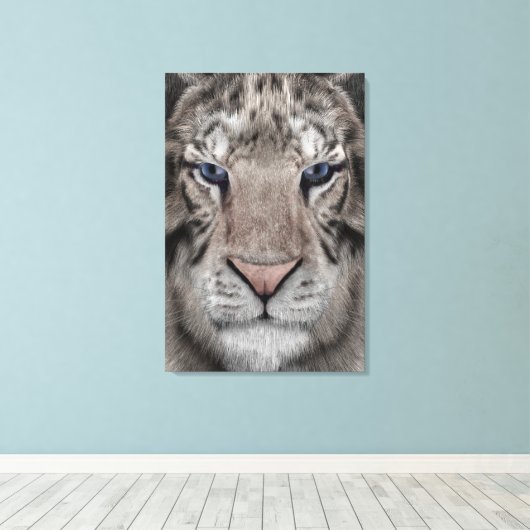 White Tiger Leinwanddruck (Insitu (Holzboden))