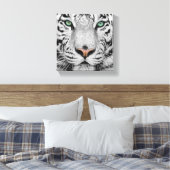 White Tiger Leinwanddruck (Insitu (Schlafzimmer))