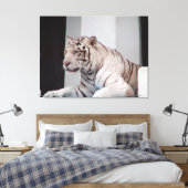 White Tiger Leinwanddruck (Insitu (Schlafzimmer))