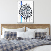 White Tiger Leinwanddruck (Insitu (Schlafzimmer))