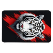 White Tiger Magnet (Horizontal)