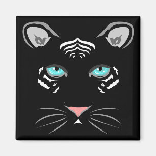 White Tiger Magnet