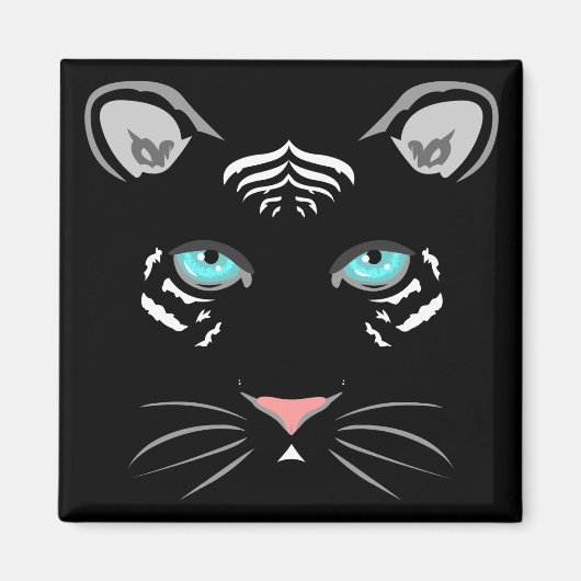 White Tiger Magnet (Vorne)