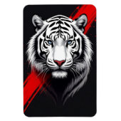 White Tiger Magnet (Vertikal)
