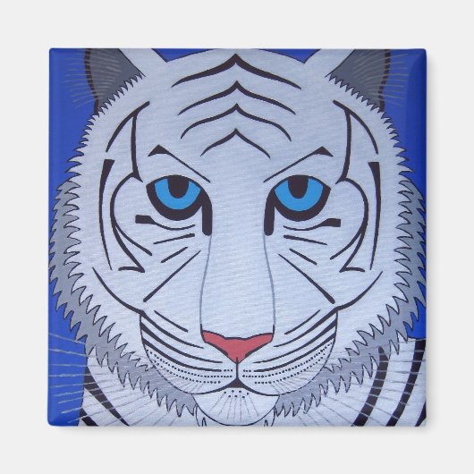 White Tiger Magnet! Magnet (Vorne)