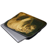 White Tiger Majestät - Stilvolle Wildlife Art Prin Laptopschutzhülle (Vorne Knopf)