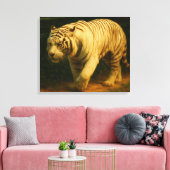White Tiger Majestät - Stilvolle Wildlife Art Prin Leinwanddruck (Insitu (Wohnzimmer))