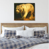 White Tiger Majestät - Stilvolle Wildlife Art Prin Leinwanddruck (Insitu (Schlafzimmer))