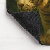 White Tiger Majestät - Stilvolle Wildlife Art Prin Mousepad (Ecke)