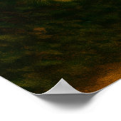 White Tiger Majestät - Stilvolle Wildlife Art Prin Poster (Ecke)