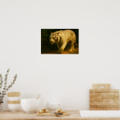 White Tiger Majestät - Stilvolle Wildlife Art Prin Poster (Küche)