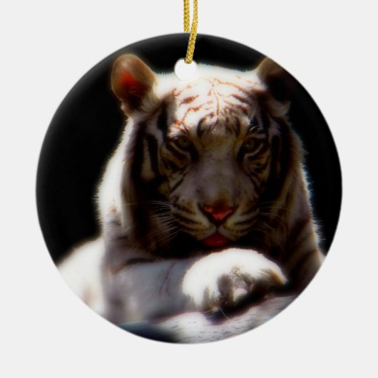 White Tiger Mirage Keramikornament (Vorne)