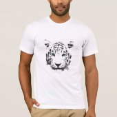 White Tiger mit Blue Eyes Grafischer Cooler T - Sh T-Shirt (Vorderseite)
