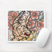 White Tiger Mousepad (Mit Mouse)