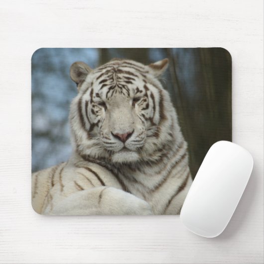 White Tiger Mousepad (Mit Mouse)