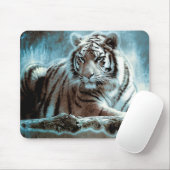 White Tiger Mousepad (Mit Mouse)