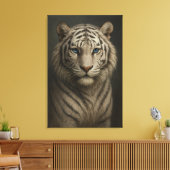White Tiger – Mystical Fantasy Portrait – ManJiang Leinwanddruck (Insitu (Wohnzimmer))