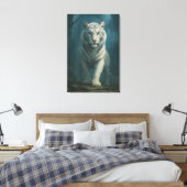 White Tiger – Mystical Fantasy Portrait – ManJiang Leinwanddruck (Insitu (Schlafzimmer))