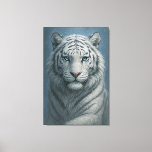 White Tiger – Mystical Fantasy Portrait – ManJiang Leinwanddruck (Vorderseite)
