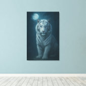 White Tiger – Mystical Fantasy Portrait – ManJiang Leinwanddruck (Insitu (Holzboden))