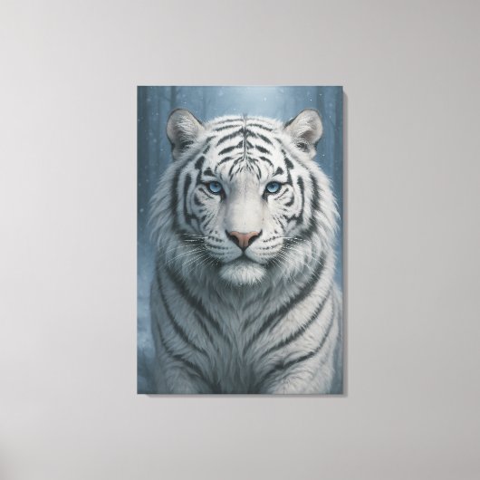 White Tiger – Mystical Fantasy Portrait – ManJiang Leinwanddruck (Vorderseite)