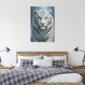 White Tiger – Mystical Fantasy Portrait – ManJiang Leinwanddruck (Insitu (Schlafzimmer))