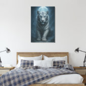 White Tiger – Mystical Fantasy Portrait – ManJiang Leinwanddruck (Insitu (Schlafzimmer))