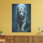 White Tiger – Mystical Fantasy Portrait – ManJiang Leinwanddruck (Insitu (Wohnzimmer))