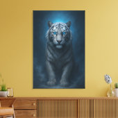White Tiger – Mystical Fantasy Portrait – ManJiang Leinwanddruck (Insitu (Wohnzimmer))