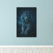 White Tiger – Mystical Fantasy Portrait – ManJiang Leinwanddruck (Insitu (Holzboden))
