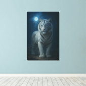 White Tiger – Mystical Fantasy Portrait – ManJiang Leinwanddruck (Insitu (Holzboden))