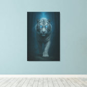 White Tiger – Mystical Fantasy Portrait – ManJiang Leinwanddruck (Insitu (Holzboden))