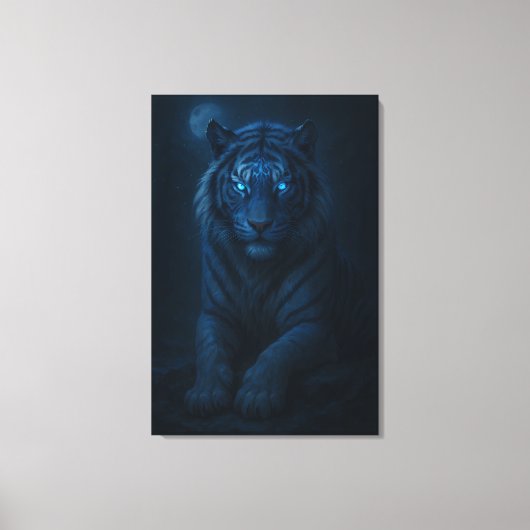 White Tiger – Mystical Fantasy Portrait – ManJiang Leinwanddruck (Vorderseite)