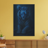 White Tiger – Mystical Fantasy Portrait – ManJiang Leinwanddruck (Insitu (Wohnzimmer))