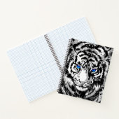 White Tiger Notebook - Tiger Artwork - Wildlife Notizblock (Innenseite)