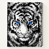 White Tiger Notebook - Tiger Artwork - Wildlife Notizblock (Rückseite)