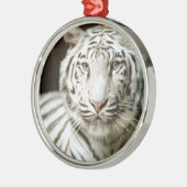 White Tiger Ornament Aus Metall (Links)