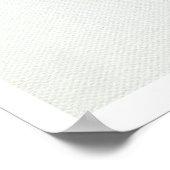 White Tiger Paw Print Poster (Ecke)