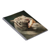 White Tiger Pie Notes – Elegant Notebook Notizblock (Rechte Seite)